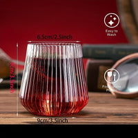 ORIGLOW – 14-Pack Corrugated Unbreakable Plastic Glass Set for Elegant Party Beverage Serving