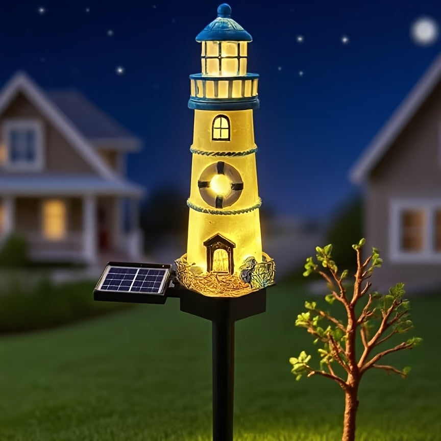 LIGHTHAVEN – Solar Outdoor Lighthouse Decorative Garden Lamp