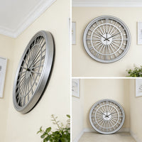 VELORA – Silent Iron Art 3D Wall Clock With Round Analog Design