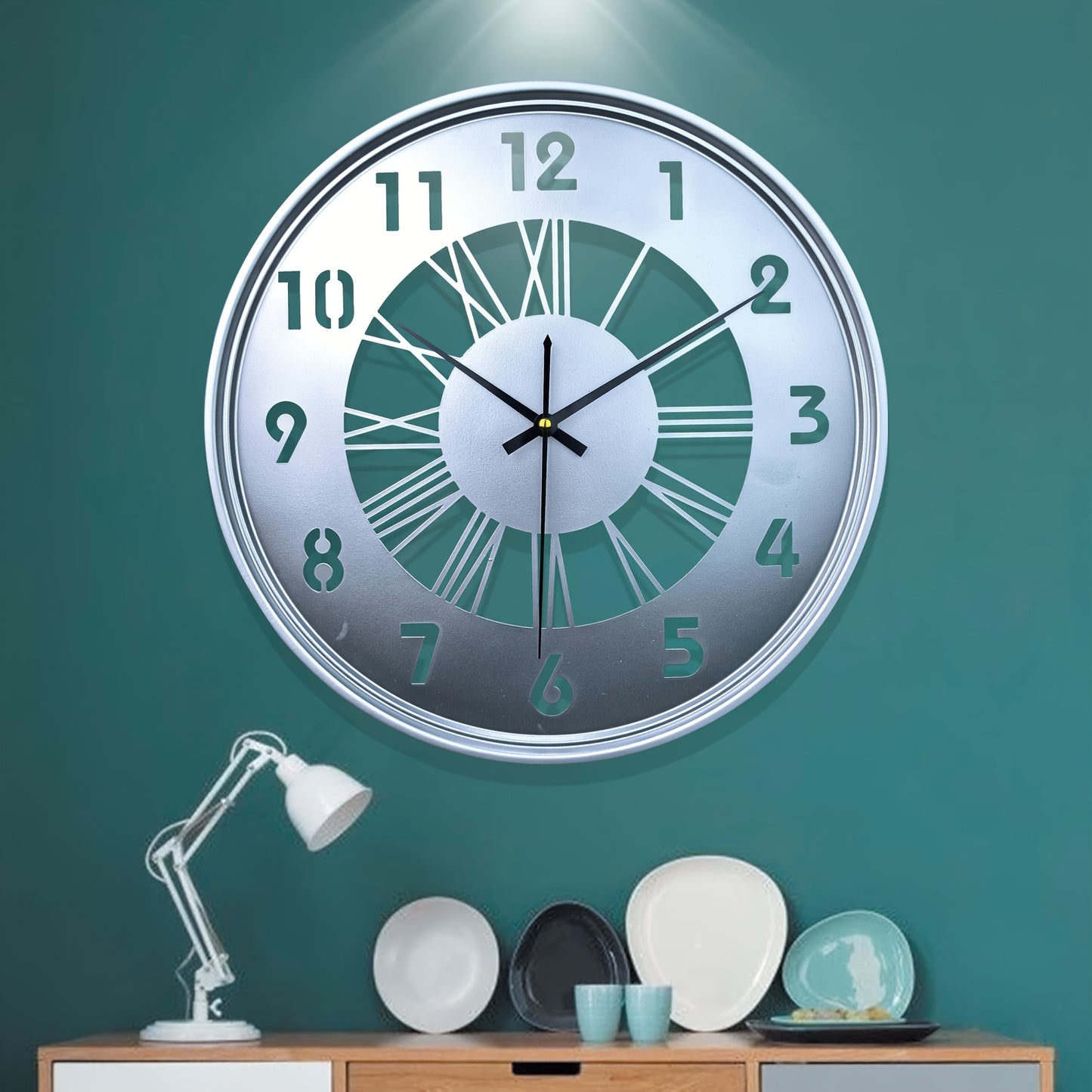 Ironvale Silent Round Iron Wall Clock
