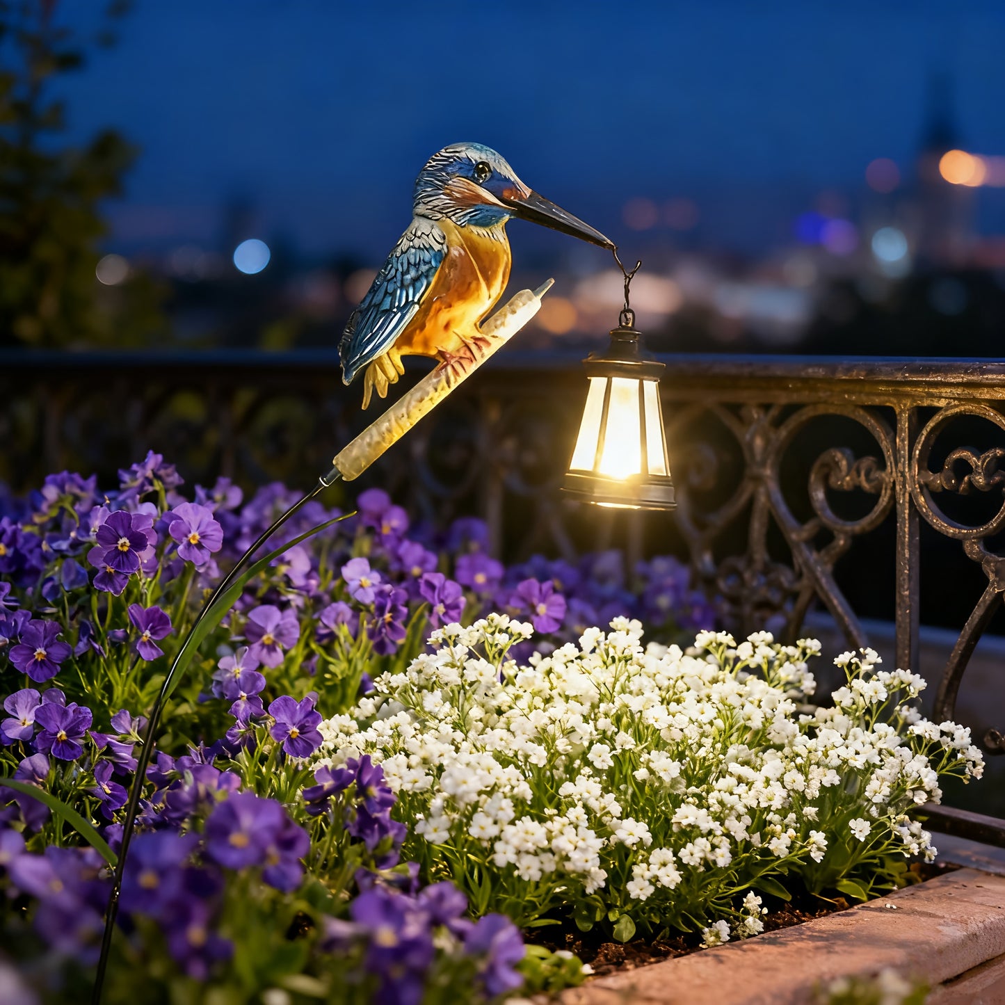 HUMMIGLOW – Solar Hummingbird Lantern Garden Hanging Light