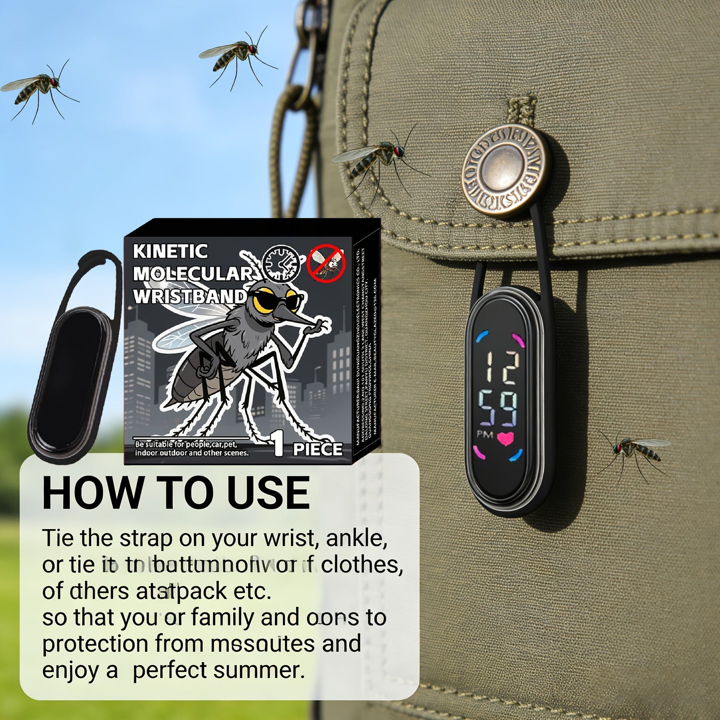 REPELLIVA – Lightweight Mosquito Repellent Watch with Durable Design