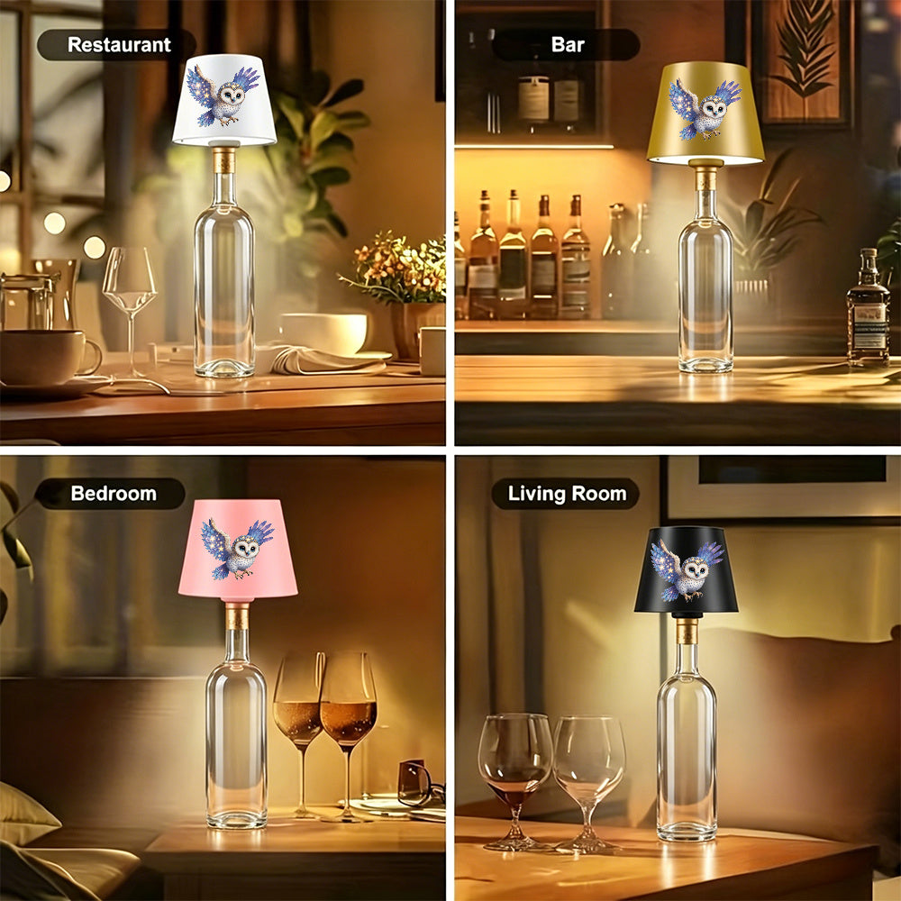 OWLYGLOW – Multifunctional LED Bottle Table Lamp with Owl Design