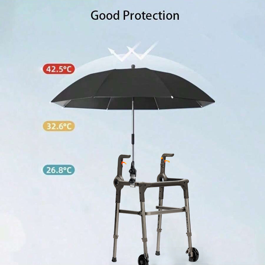 SHADEFLOW – Portable Beach Chair Umbrella with 360° Adjustable Rotation