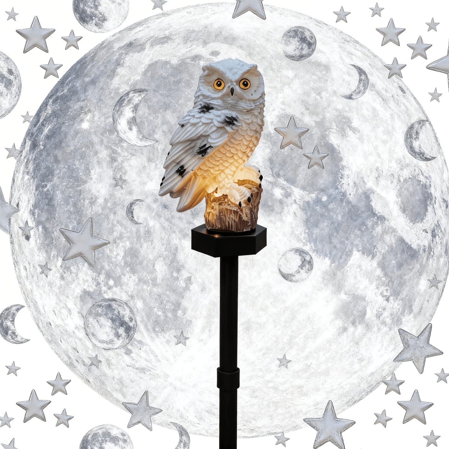 OWLGLOW – Solar LED Owl Garden Statue Light