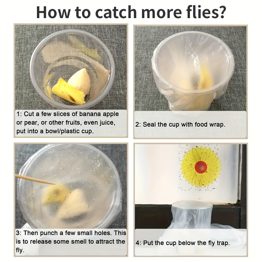 FLYFLOW – Sticky Window Insect Traps for Kitchens & Plants