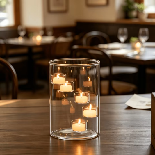 GLOWDRIFT – Floating Candle Table Holder for Cozy Evening Light
