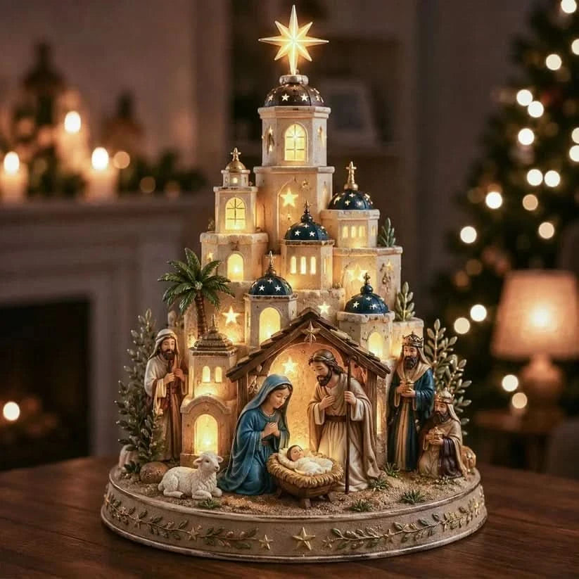 BETHLORA – Nativity Table Light for Peaceful Christmas Ambiance