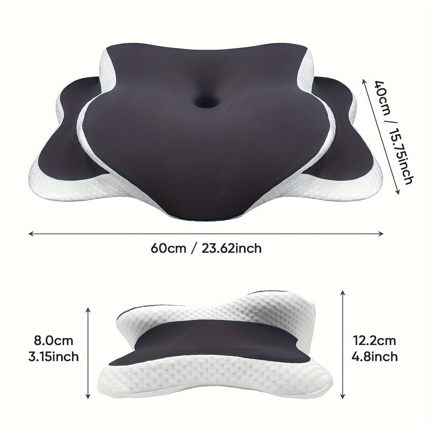 COOLFLOW – Neck Support Pillow for Comfortable Back Sleeping