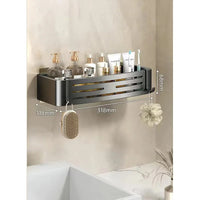 ALUMORA – Self Adhesive Aluminum Bathroom Shelf Organizer