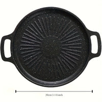 OUTDOORIX – Portable Cast Iron Grill Pan Rustic Design