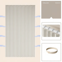 CURVASHIELD – Foldable Magnetic Accordion Shower Curtain Waterproof Design