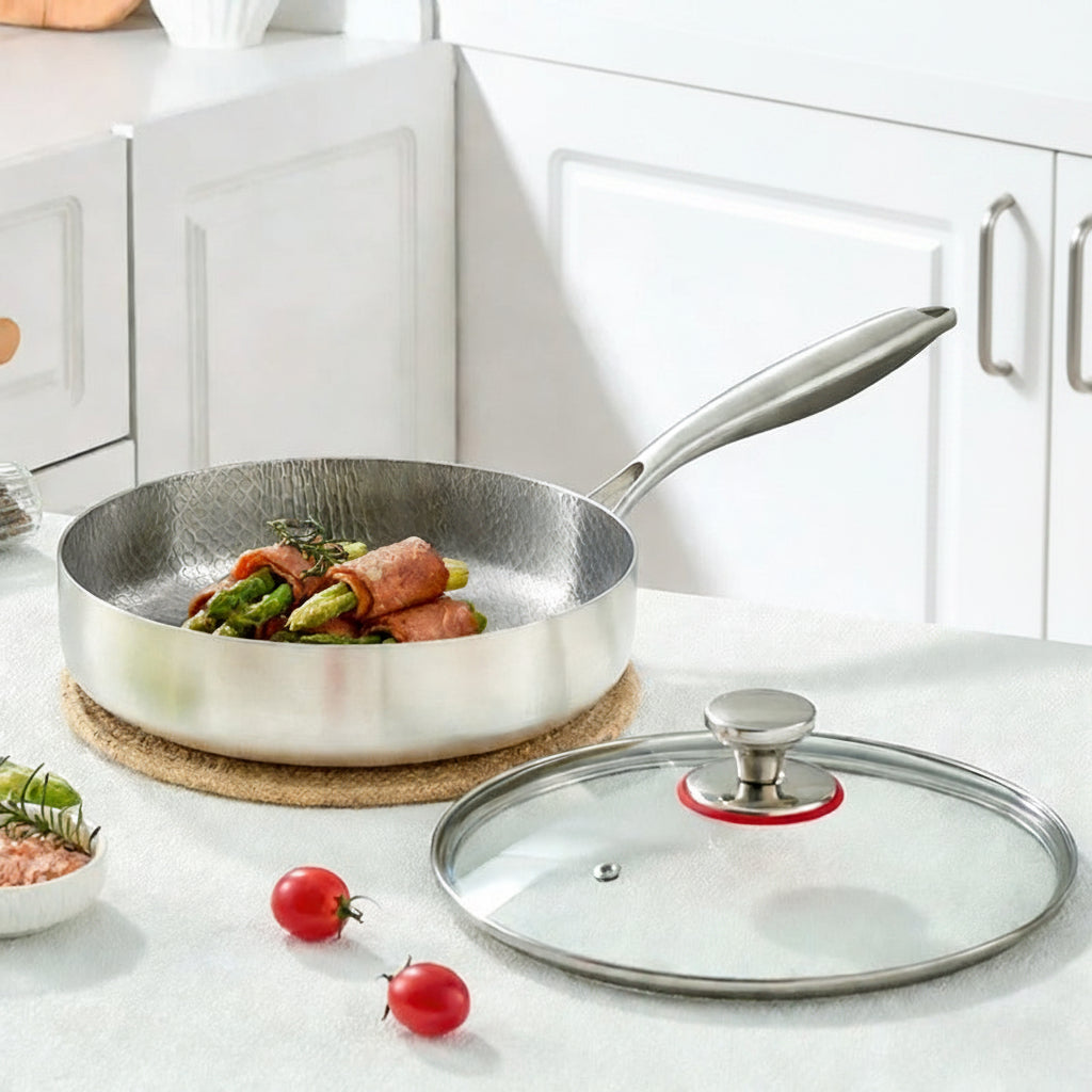 KITCHENLIVA – Durable Frying Pan for Induction & Gas Stoves