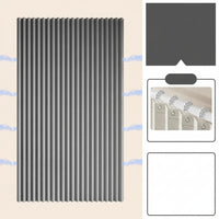 CURVASHIELD – Foldable Magnetic Accordion Shower Curtain Waterproof Design