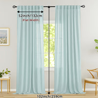 LINVIA – Flax Linen Sheer Curtains for Soft Light Filtering and Privacy Drapery