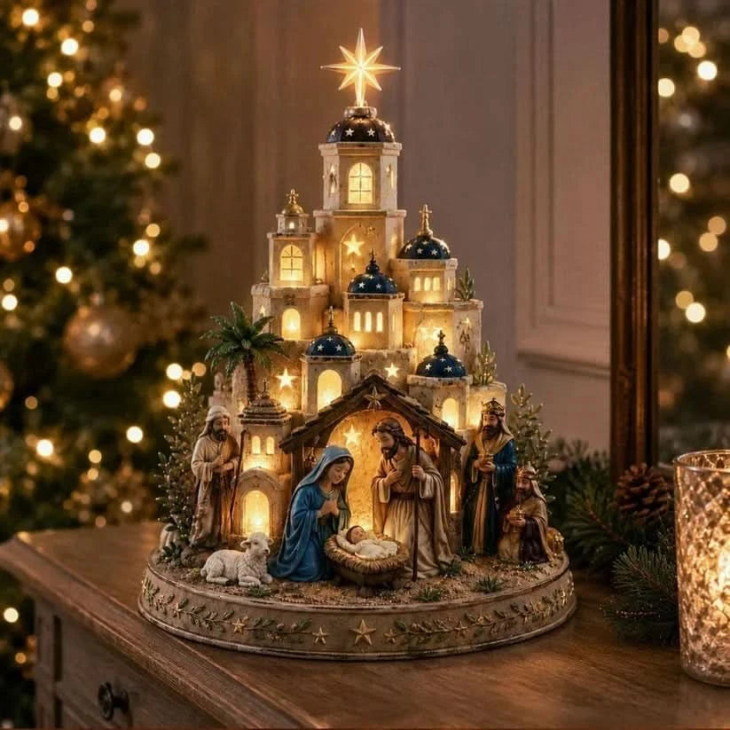 BETHLORA – Nativity Table Light for Peaceful Christmas Ambiance