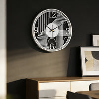 AUREN – 40cm Golden 3D Iron Silent Wall Clock for Modern Home Decor