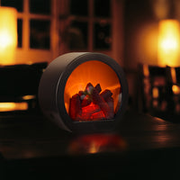 FLAMEORA – Dual-Power Fireplace Decorative Light for Ambient Indoor Atmosphere and Holiday Decor