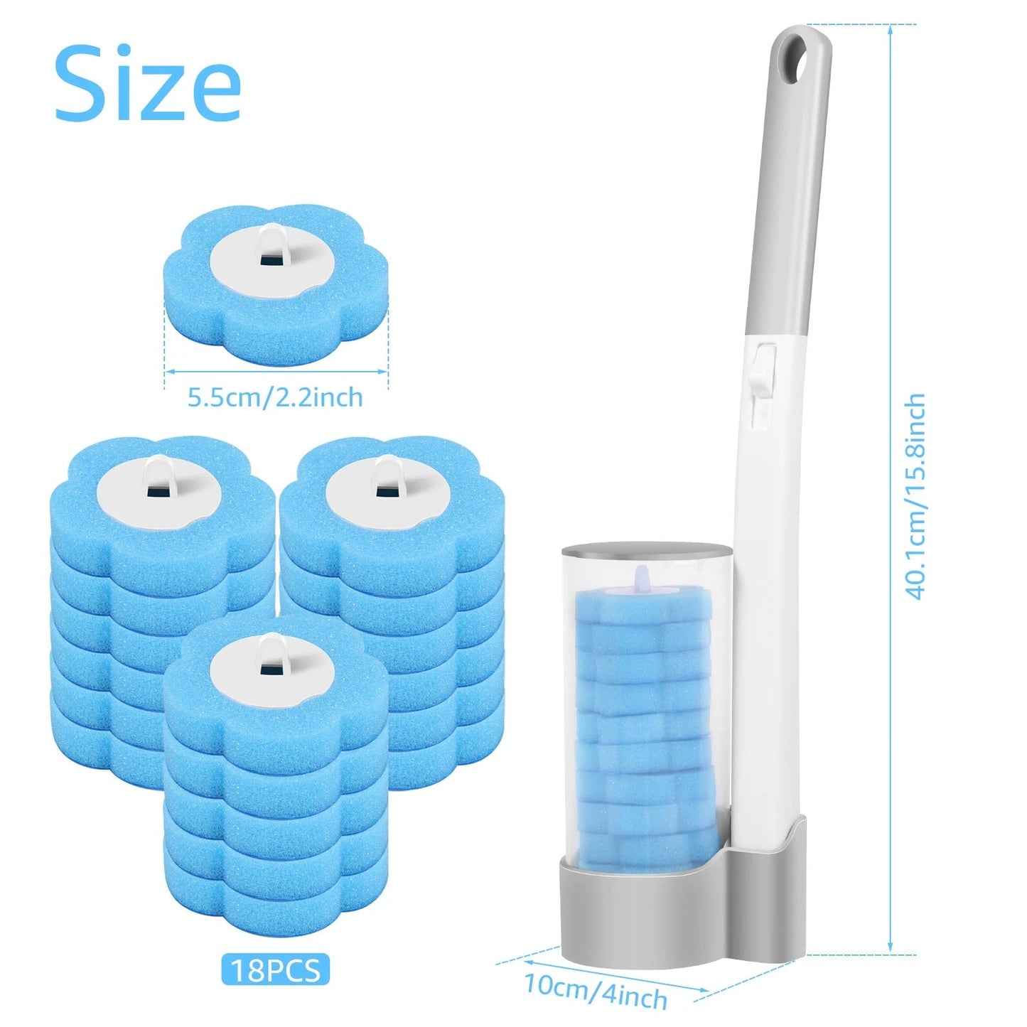 HYGIENIXPRO – Disposable Toilet Brush Cleaning Kit