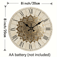 ROMEWICK Retro Roman Wooden Wall Clock