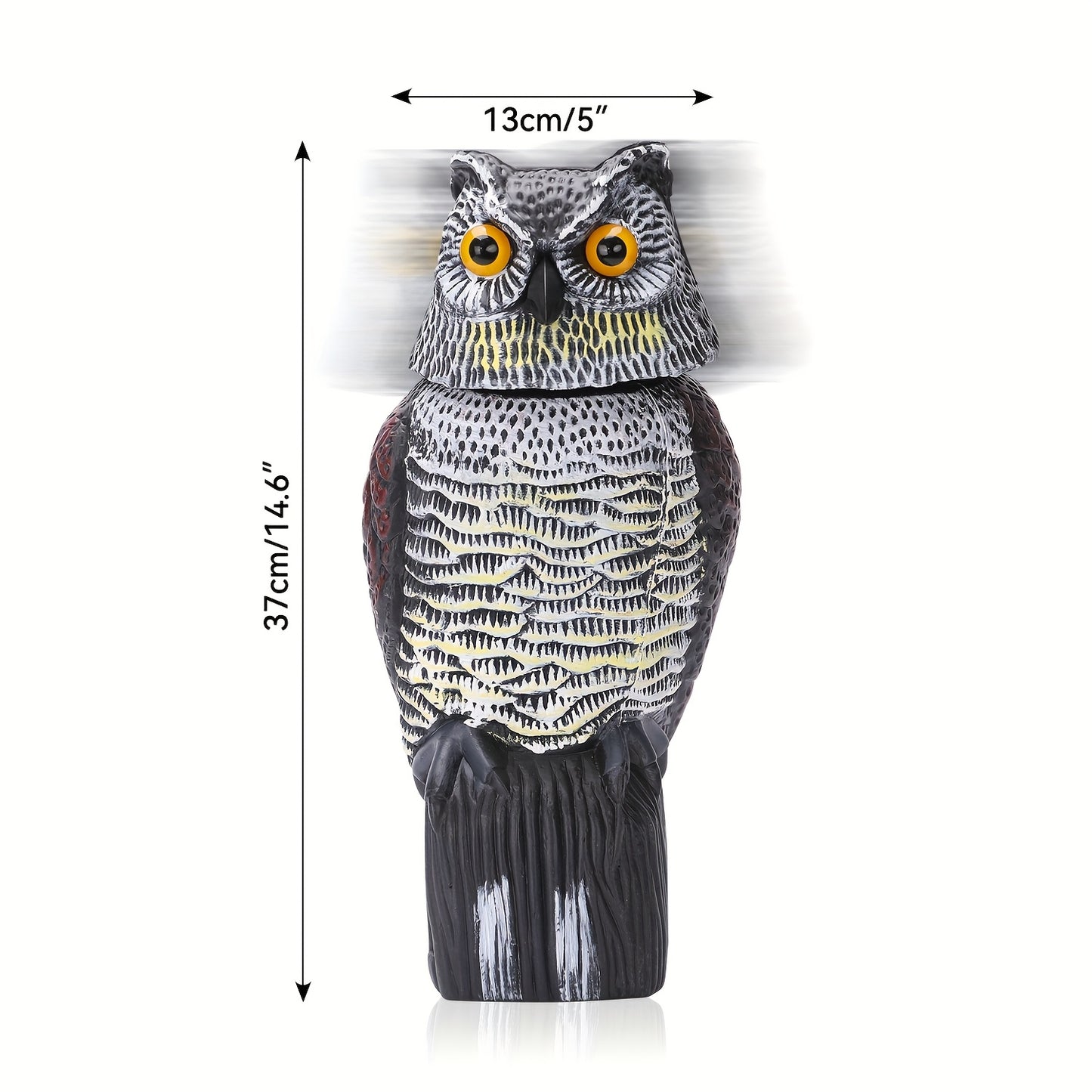 OWLLIVA – Fake Owl Decoy for Garden Bird Protection