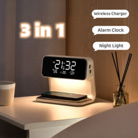 GLOWDOCK – 3-in-1 Bedside Lamp with Easy Wireless Charging