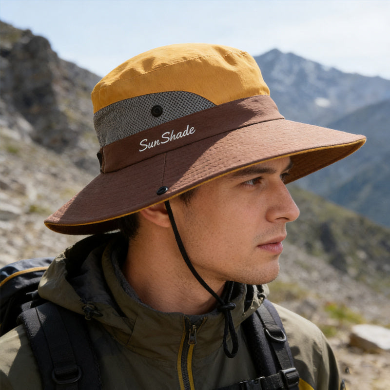 SHADETREK – Wide Brim Outdoor Hat Breathable Mesh Design
