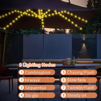 LUMIBRITE – Cordless Patio Umbrella Light with Remote Control