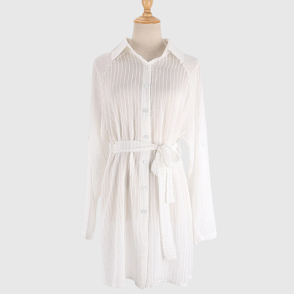 SEABLOOM – Elegant Beach Shirt Cover Up