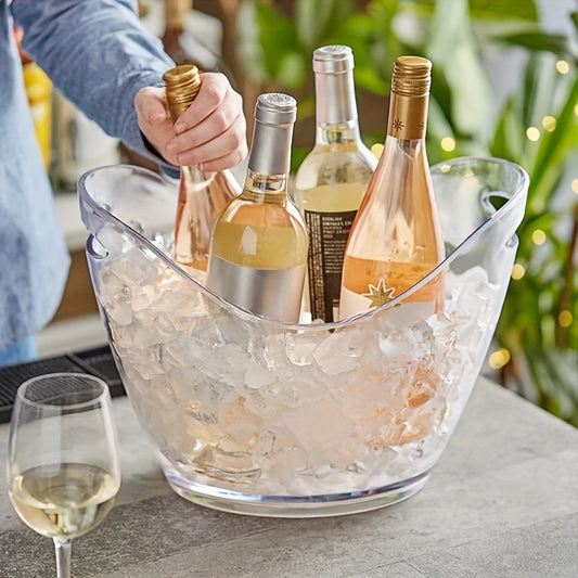 FROSTVAULT – Acrylic Ice Bucket for Stylish Beverage Cooling and Easy Party Serving