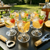 WINEORA – Outdoor Reusable Wine Glass Set for Elegant Multipurpose Beverage Serving