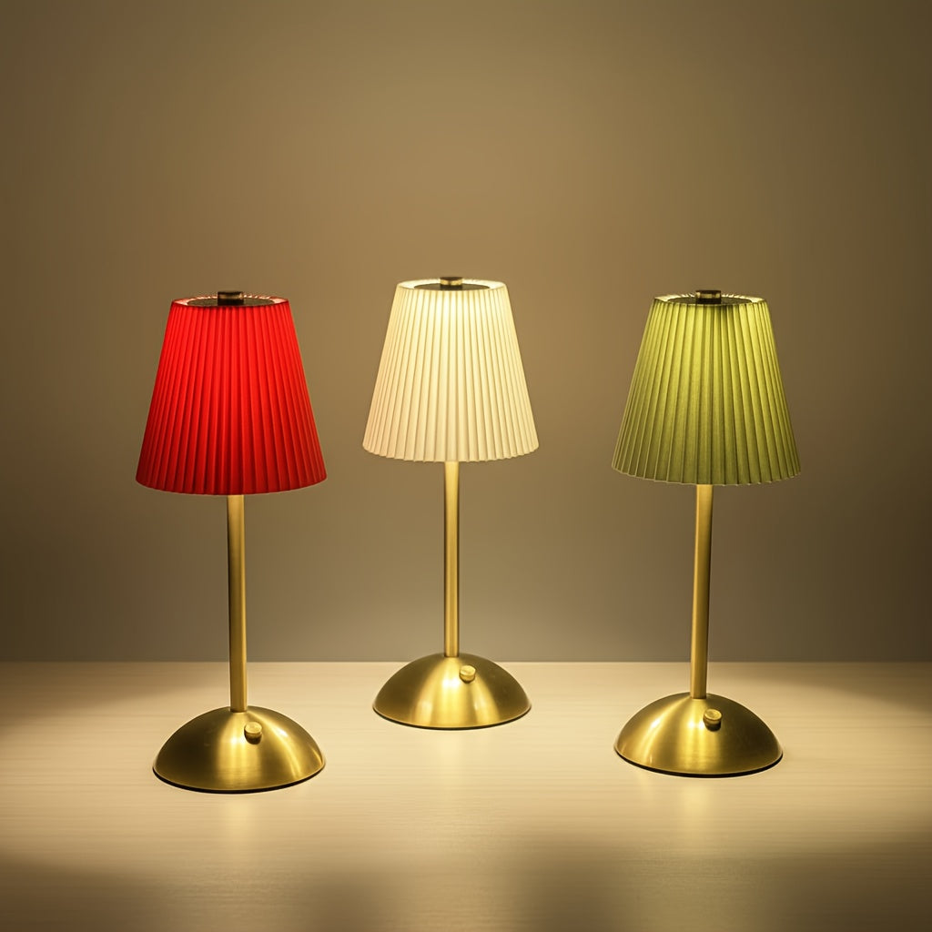 LUMISET – Portable Rechargeable LED Table Lamp Set with 3-Color Touch Control