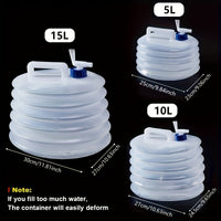 WATERFLOW – Foldable Water Storage Container with Sealed Lid for Camping