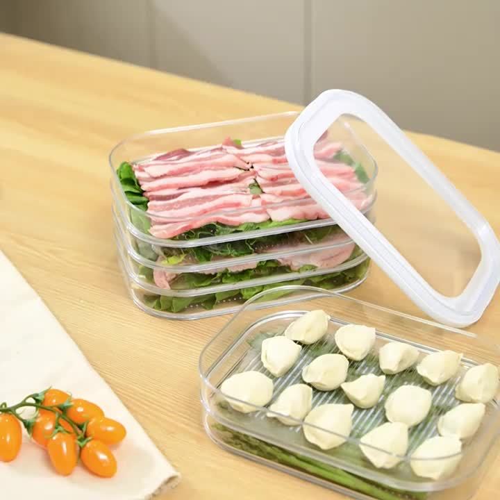 STACKNEST – Stackable Food Storage Containers for Refrigerator and Freezer Organization