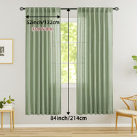 LINVIA – Flax Linen Sheer Curtains for Soft Light Filtering and Privacy Drapery