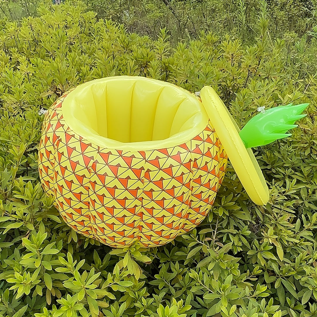 TROPICHILL – Inflatable Pineapple Ice Bucket for Outdoor Beverage Cooling and Summer Parties
