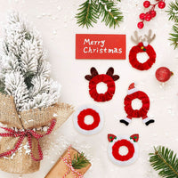 TINSELLOOP – Set di 10 elastici per capelli natalizi per acconciature festive