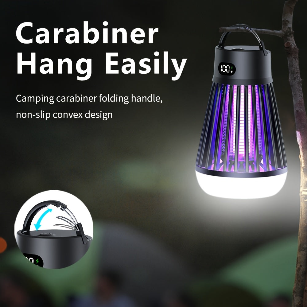 ZAPFLOW – Cordless Mosquito Zapper with Hanging Hook Design