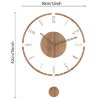 Clearwood Modern Swing Silent Wall Clock