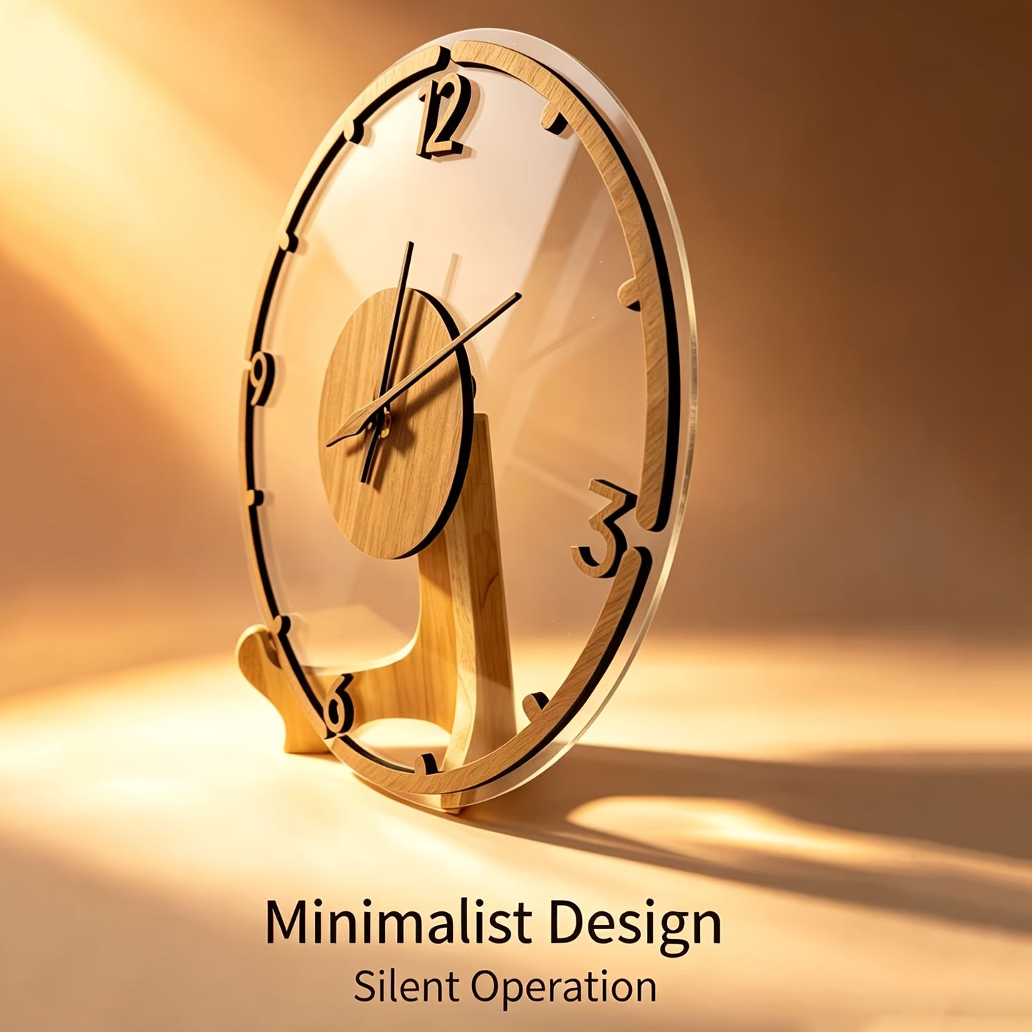 Nordwood 30 cm Minimalist Wooden Acrylic Wall Clock