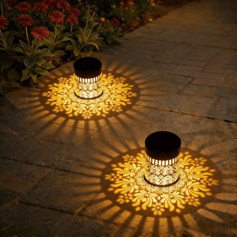 LOTUSLUX – Solar Outdoor Lotus Projection Table Lamp