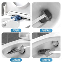 FLATFLEX – Silicone Flat Head Toilet Brush Set