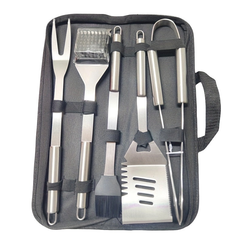GRILLMASTER – Stainless Steel BBQ Tool Set with Carry Case