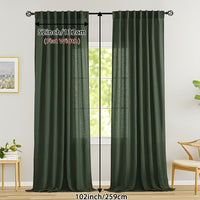 LINVIA – Flax Linen Sheer Curtains for Soft Light Filtering and Privacy Drapery