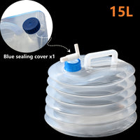 WATERFLOW – Foldable Water Storage Container with Sealed Lid for Camping