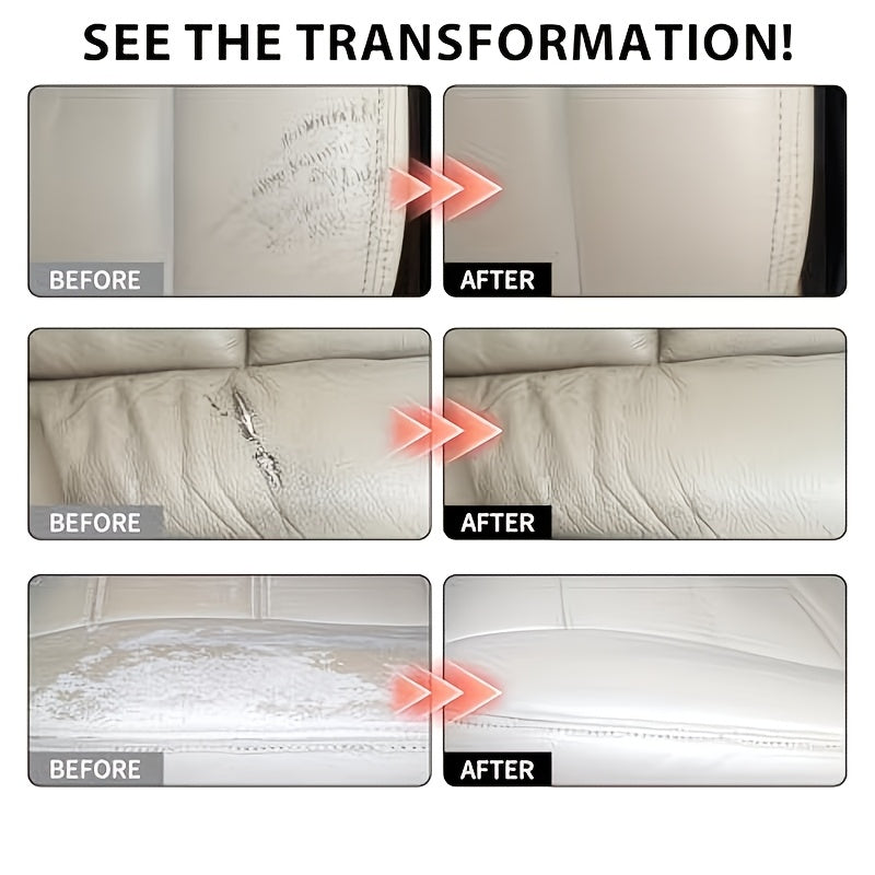 EDGELIVA – White Leather Edge Filler Repair Cream with Brush