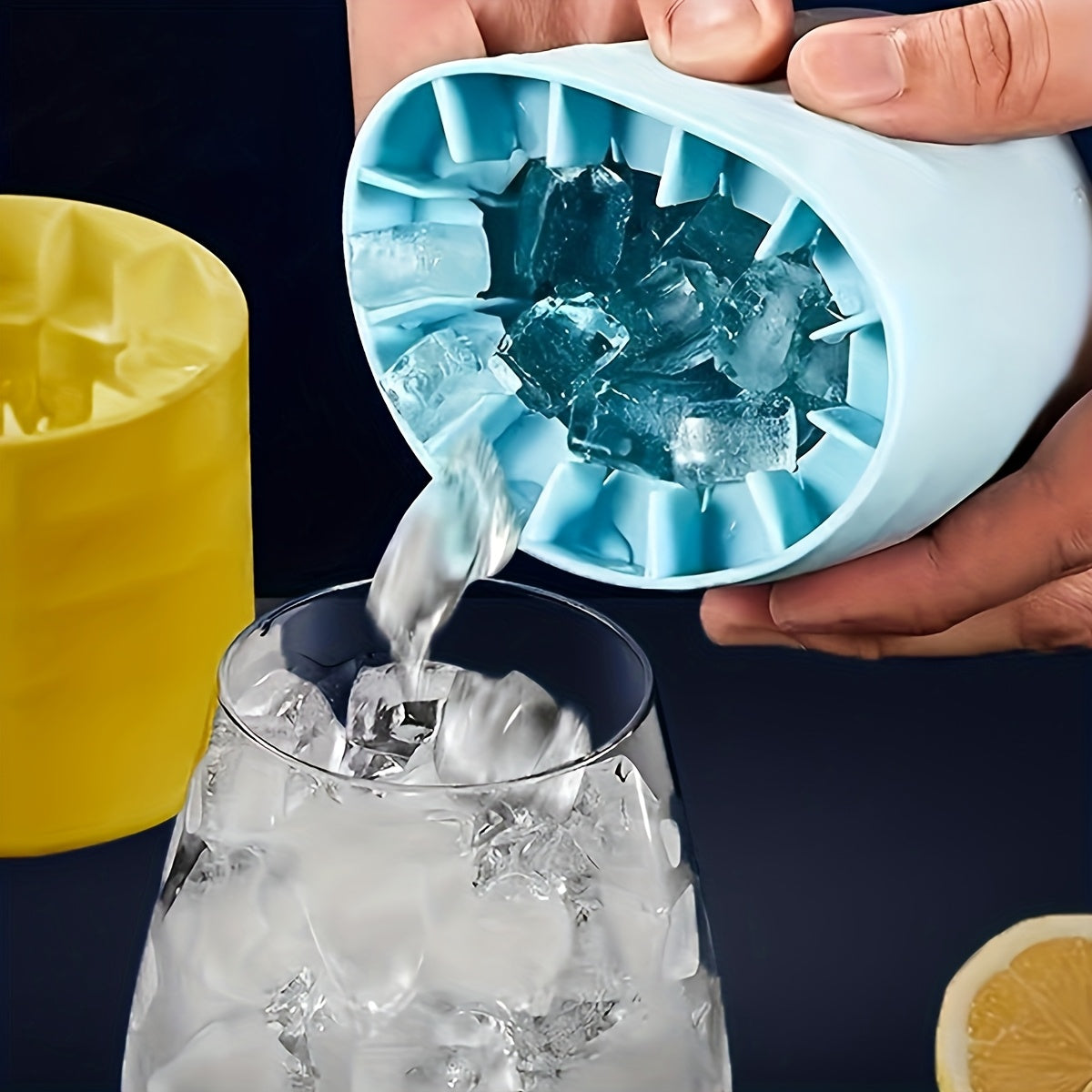 ICEVAULT – Silicone Ice Cube Maker Bucket Mold