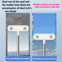 GLASSTEL – Retractable Magic Window Cleaning Brush with Pet Hair Removal Function