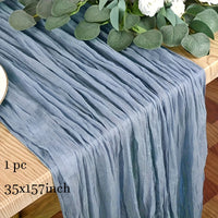 BOHOCRISP – Crinkled Cheese Tablecloth for Elegant Boho and Holiday Table Styling