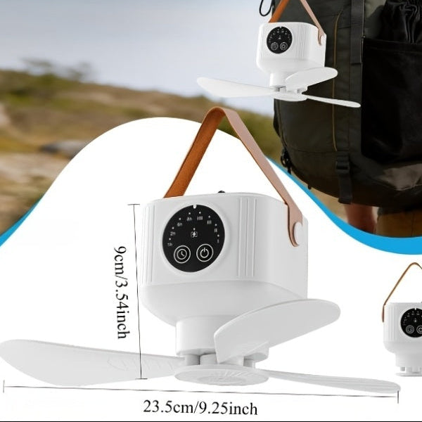 LIGHTBREEZE – Camping Fan Lantern for Outdoor & Indoor Use